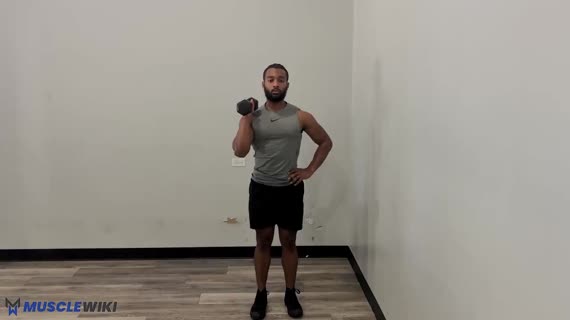 پرس سرشانه تک دمبل دست خنثی ایستاده